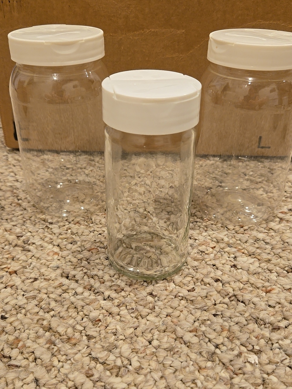 Jars with Shaker Tops - Set of 3